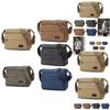 Large Capacity Canvas Shoulder Bag For Men Street Style Durable Material Travel Companion