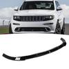 Front Bumper Lip Spoiler 3 Parts Lightweight Anti Scratch Sporty Look Decorative for  