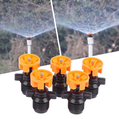 2 boquillas de riego con rotación automática de 360 grados para jardín, parque, césped, flores y verduras