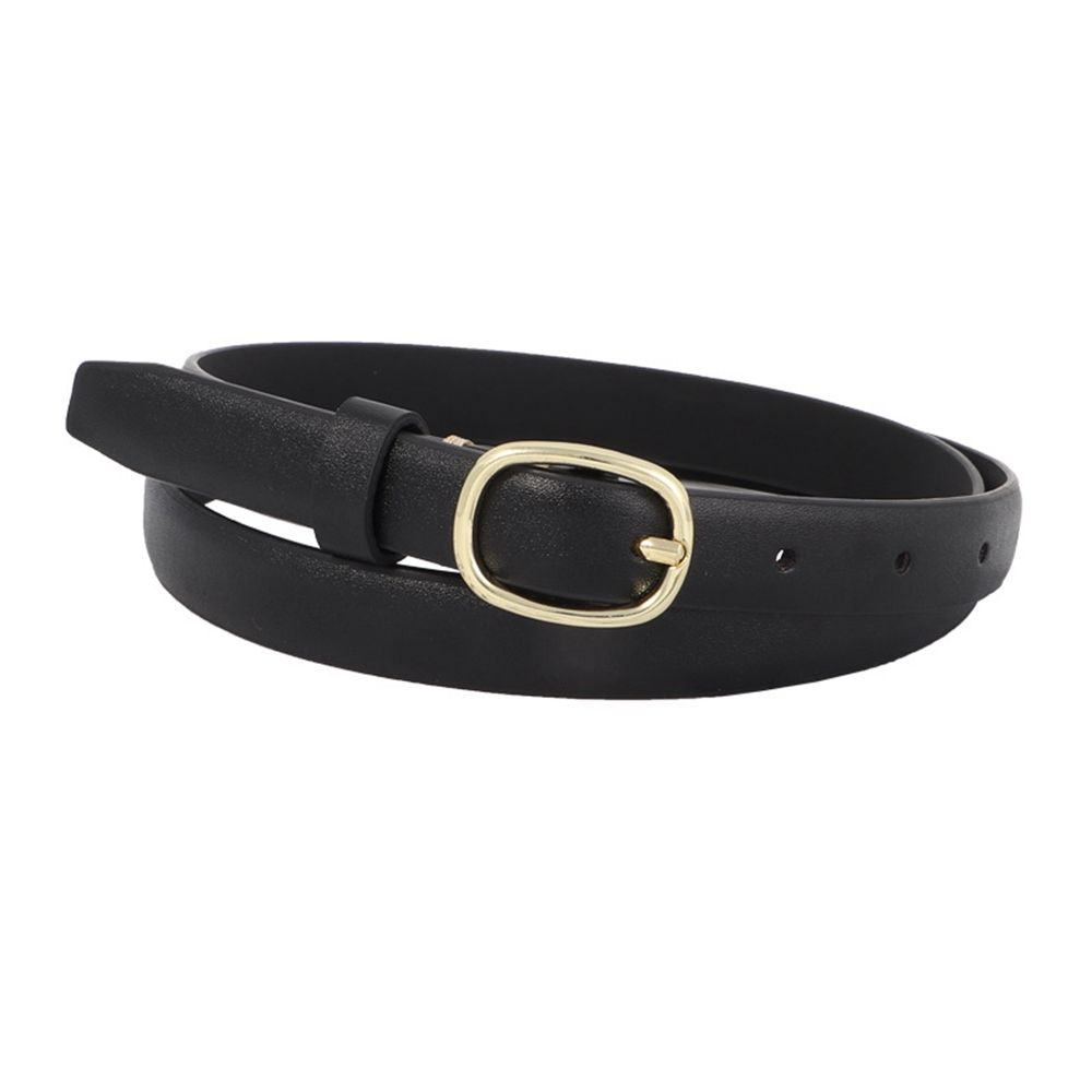 

All-match Women Zinc Zinc Alloy PU leather Belt Skirt Decorations Female Thin Waistband Korean Waist Strap