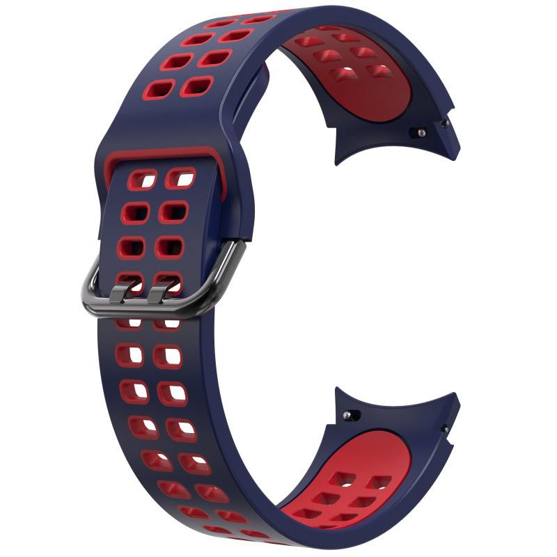 Two-color Silicone Strap for Samsung Galaxy Watch 7/6/Classic/5/4 44mm 40mm 47mm 43mm/5 Pro 45mm Bracelet Watchband Accessories