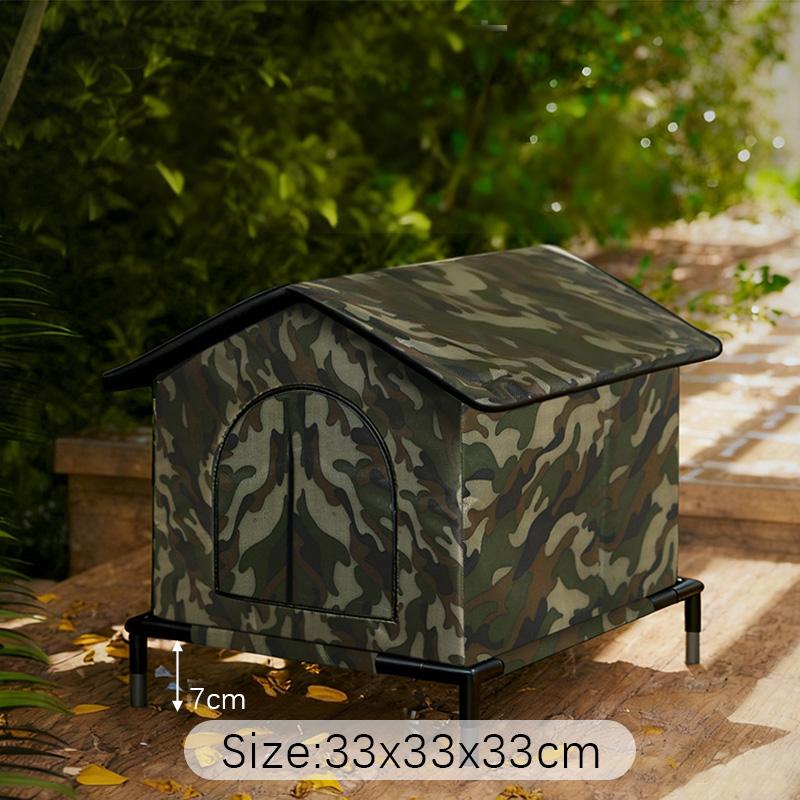 Indoor /Outdoor Waterproof Warm Cat Dog House, Winter Outdoor Stray Pet Cave Bed, Foldable Small Dog Puppy Sleeping Bag