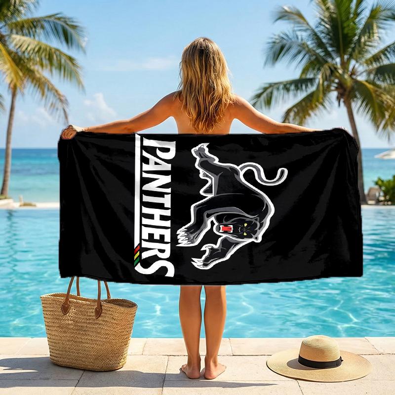 Panthers Fashion Beach Towel: Ideal for Summer Adventures Soft, absorbent and quick drying suitable for swimming and bathing
