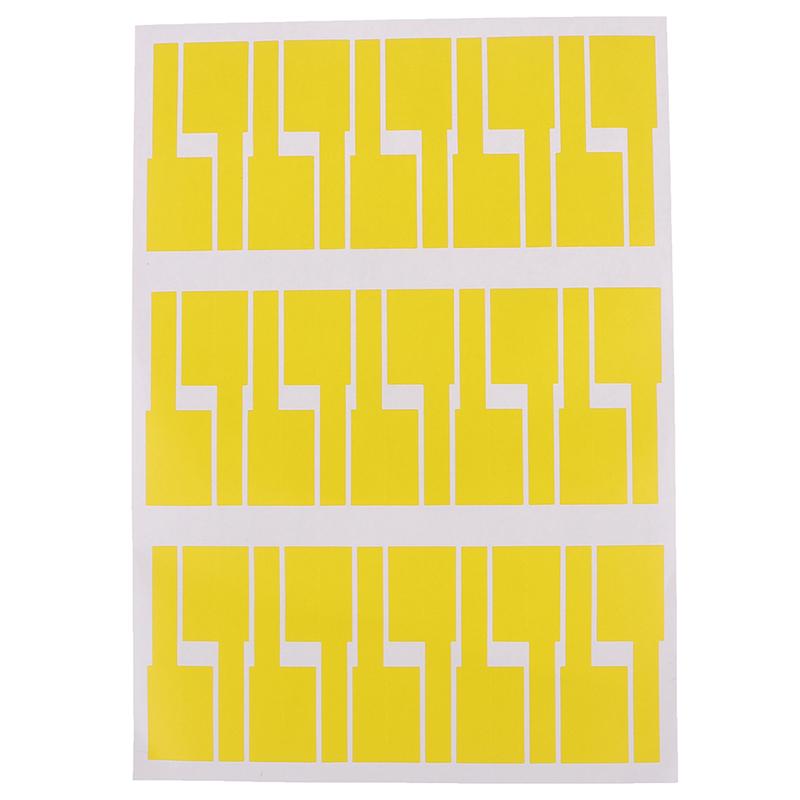 30Pcs/Sheet Self-Adhesive Cable Sticker Waterproof Identification Colorful Tags