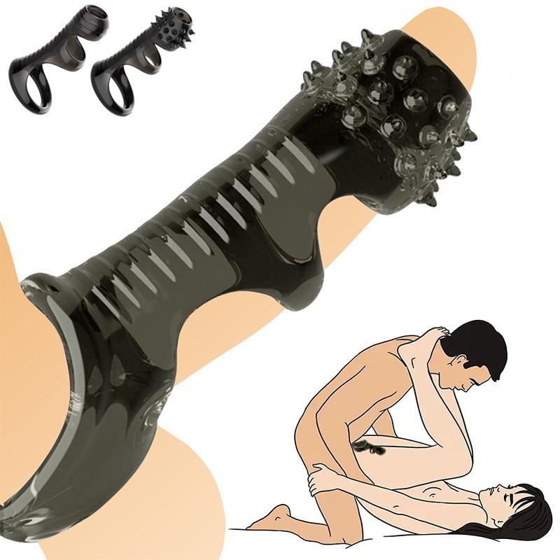 Silikonový opakovaně použitelný návlek na penis Flexibilní žaludek Prodlužovač penisu Prodloužení zpoždění ejakulace Návlek na penis pro dospělé Sexuální hračky pro dospělé