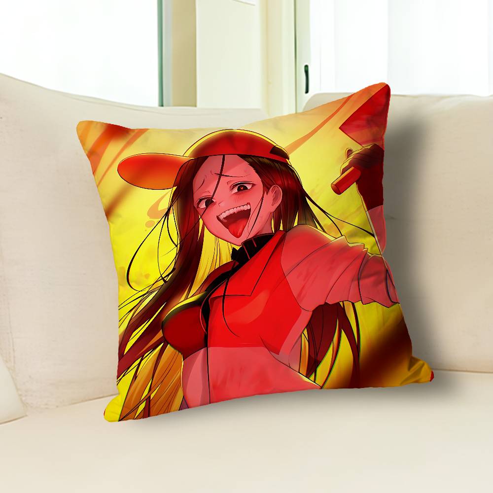 Y-Yi Xi Singer M-Meat Girl Pillow Cases for Bedroom Living Room Sofa Home Decor Polyester Cushion Cover with Zipper