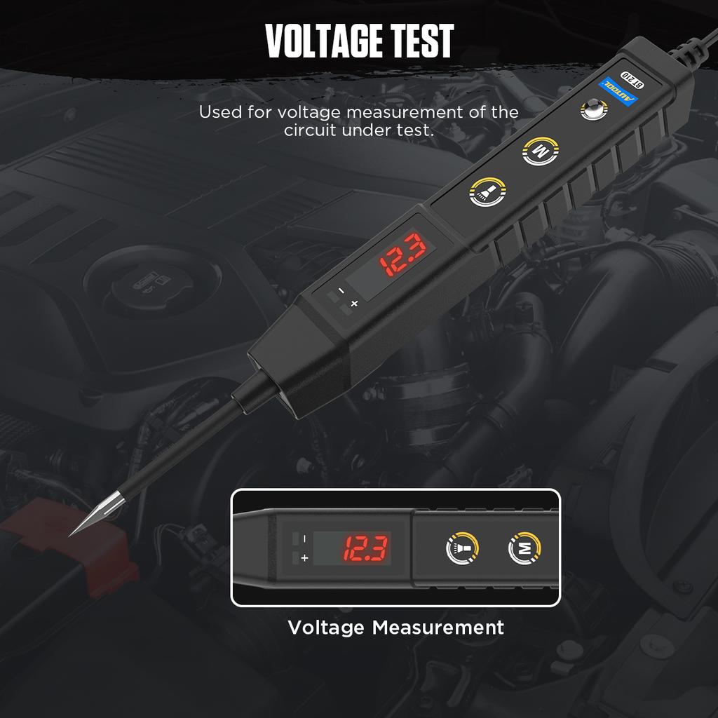 AUTOOL BT210 Car Circuit Tester Power Probe Car Diagnostic Tool Electric Voltage Integrated Scanner for 9-30V Car