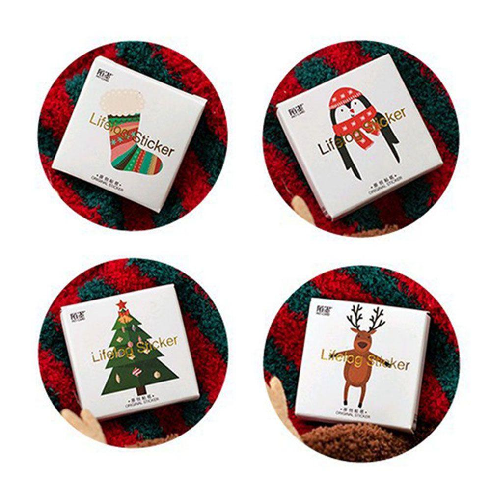 

50 pcs/box Adhesive Diary DIY Craft Label Scrapbooking Christmas Sticker Santa Claus