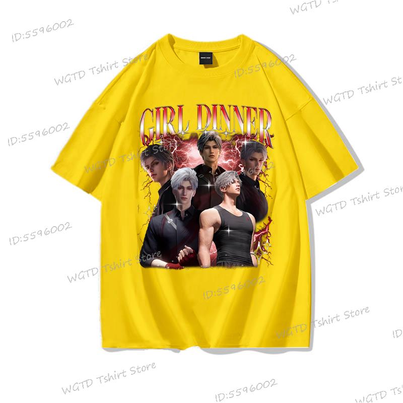 Sylus Love and Deepspace Baumwoll-T-Shirt Lustiges Geschenk für Mädchen Mode Lässige T-Shirts für Männer Frauen Hohe Qualität Streetwear Oberteile