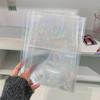 A5 Laser Star Zipper Binder Photo Card Collection Book Transparent Album A5 Card Album 3-inch Love Small Card Storage Album