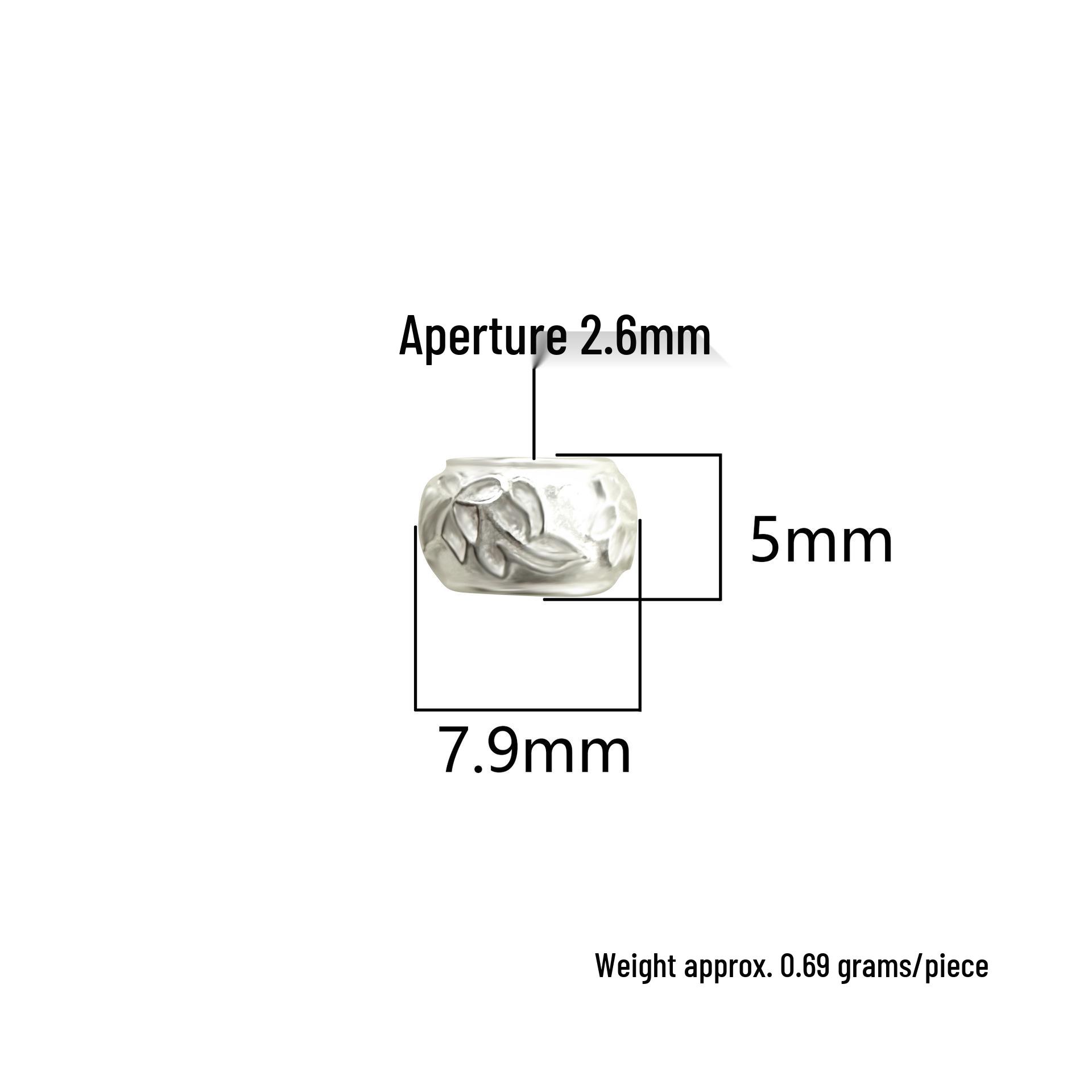 Chinese Style Sterling Silver 3D Spacer Beads for DIY Bracelets & Jewelry S999 Pure Silver серебряный