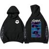 KPop Demon Hunters Saja Boys Selvlysende Hettegenser Langermet Mote Genser Casual Filmtrykk Unisex
