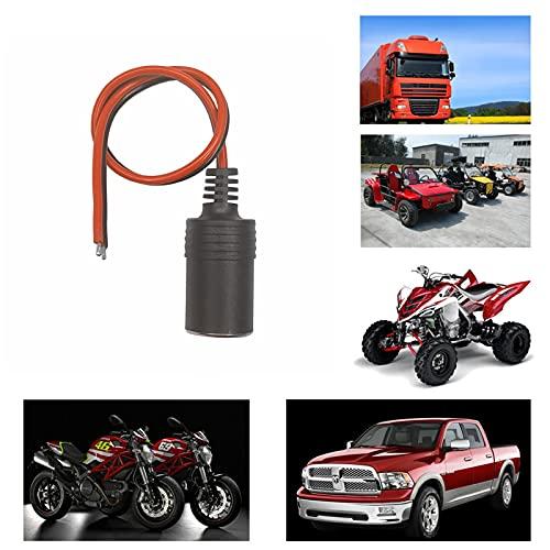 Żeńskie gniazdo zapalniczki samochodowej - 12V 24V Zamiennik samochodowy 1ft Kabel zapalniczki Adapter złącza Kabel zasilający ładowarki (2)