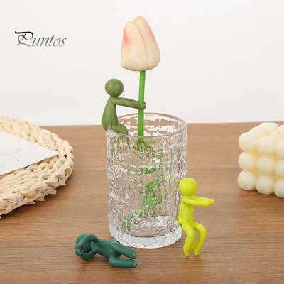 1 Pc/6 Pcs Plant Support Waterproof Plant Propagation Buddy Mini Man Plant Holder for Cut Flowers Sprouts Plant Nurturing