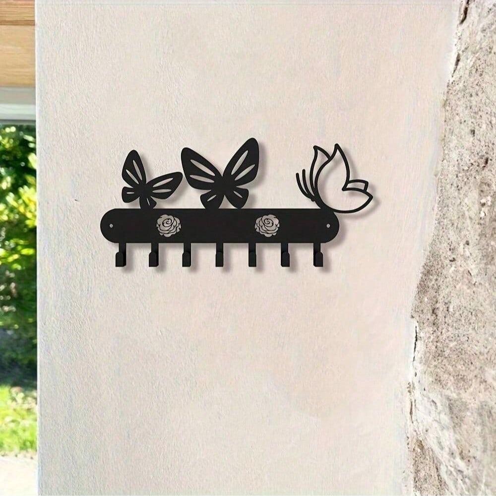 Butterfly Shaped Wall Hook Decorative Hanger for Keys Bags and Clothes