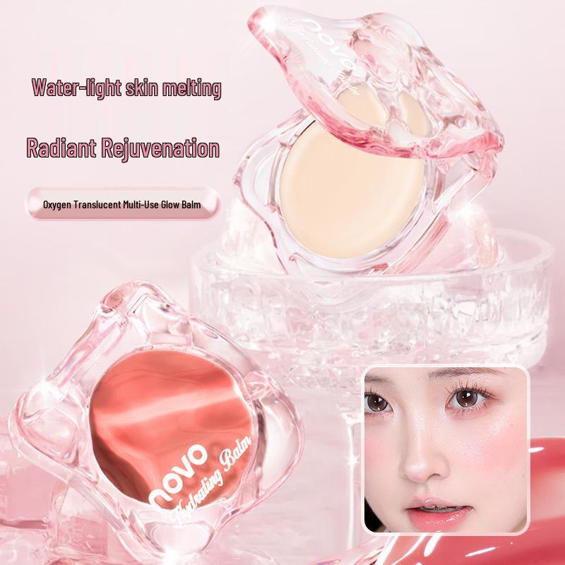 NOVO Korean Glow Cream: Oxygen-Infused Multi-Use Blush & Contour for Brightening