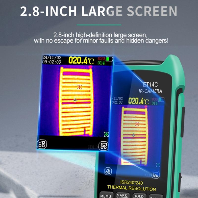 Infrareds Thermal Camera 240x240 Resolution Thermal Imager 25Hz Refreshing Rate for Instantly Temperature Data