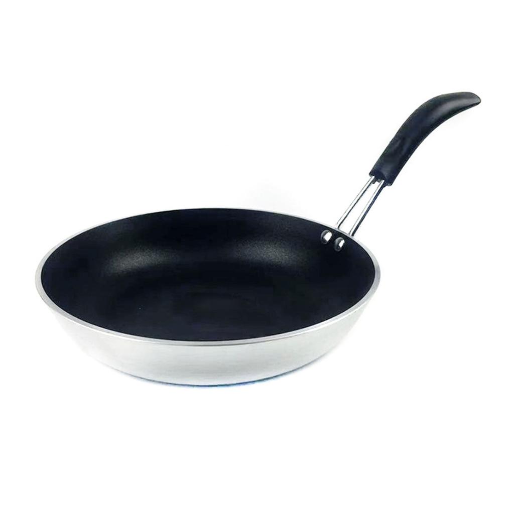 Bratpfanne Antihaft Hochtemperaturbeständig Klein Flacher Boden Aluminiumlegierung Universal für Induktionsherd