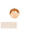 8mm 100 Sets Leather Rivets Kit Round Mushroom Shape Electroplating Decorative Rivets Tubular Metal Studs for DIY Craft