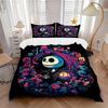 3pcs Fantasy Jack Skellington Bedding Set Includes Quilt Cover and Pillowcases, Suitable for All Seasons B028