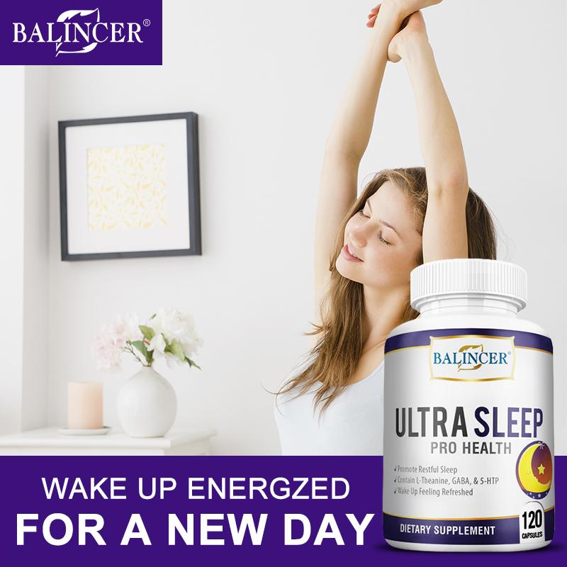 Sleep Support Capsules with Magnesium, L‑Theanine, GABA, 5‑HTP , 120 Capsules, 60‑Day Supply