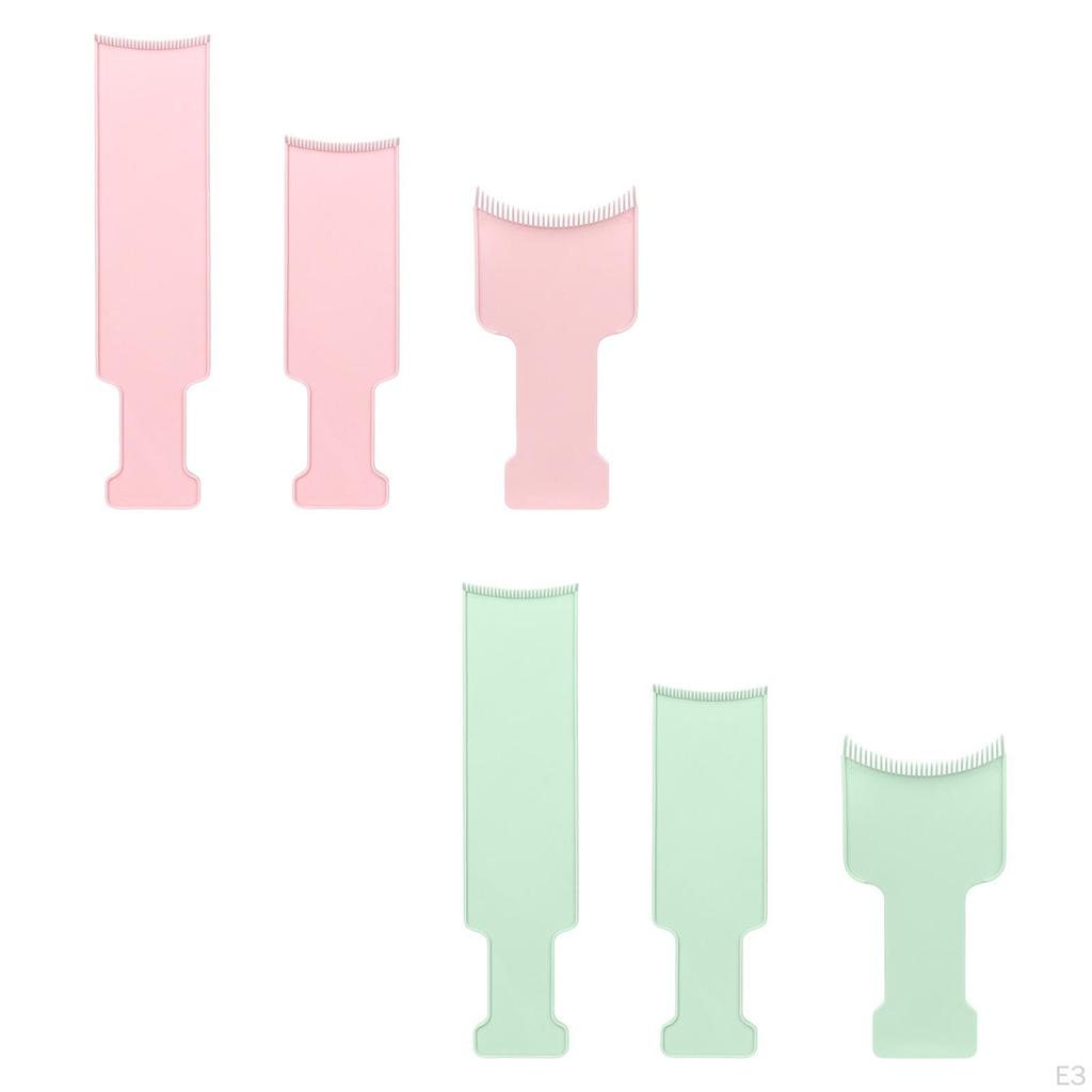 3 Hair Highlighting Combs for Professional Use, Essential Accessories Tinting
