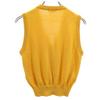 Balenciaga Sports Wool Argyle Pattern V Neck Knit Vest M Yellow SPORTS Women Used