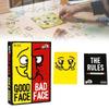 Good Bad Face Face Card Game Family Tabletop Games Toy Prop Enjoyment Funny