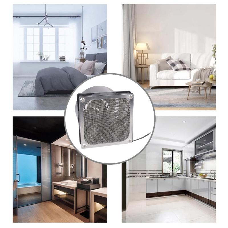 Complete Fan Kit 120mm Ventilation Fan Includes Guard Net Speed Control 12V for Home DIY Installations