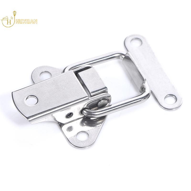 NEW Stainless Steel 304 Toolbox Locking Latch Hasps Metal Toggle Catch Clasp Box Loaded Hinges Furniture Hardware Accessories