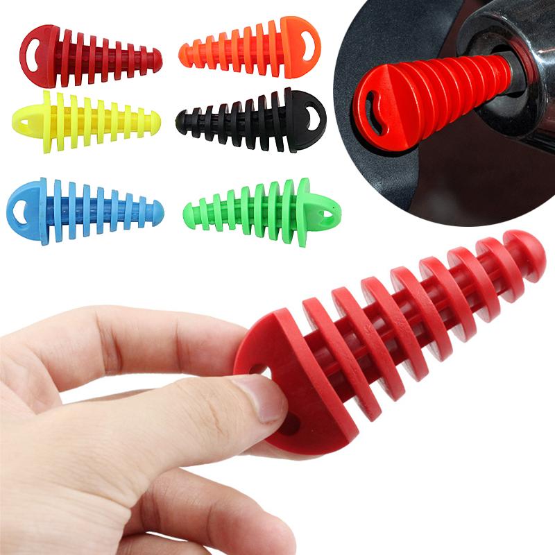 Motorcycle Exhaust Pipe Plugs Muffler Wash Plug Pipe Protector Motocross Tailpipe Air-bleeder Silencer For Honda Yamaha Kawasaki