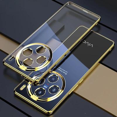 Funda de teléfono galvanizada para Vivo X200 Pro, carcasa trasera suave de silicona con todo incluido para Vivo X 200 X200Pro Mini Lens