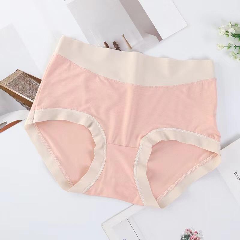 

Трусики с высокой талией для женщин, дышащие трусы пуш-ап из чистого хлопка, удобное нижнее белье больших размеров XL розовый
