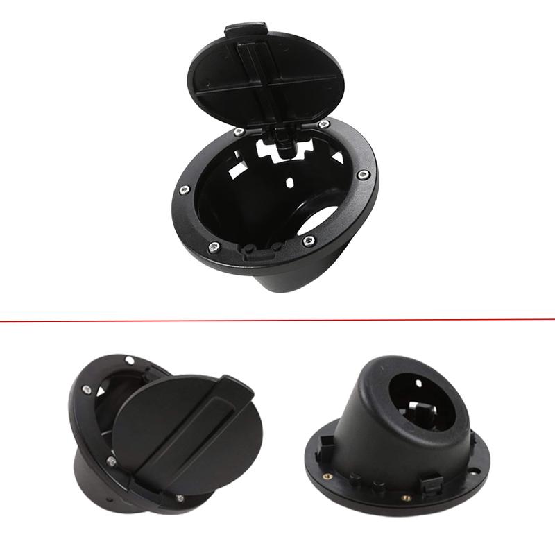 Aluminium Car Gas Cap Fuel Filler Tank Cover For Jeep Wrangler JK JKU 2/4Doors 2007 2008 2009 2010 2011 2012 2013 2014 2015-2018