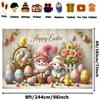 2D flat banner  1 Easter gnome background  multi-purpose banner suitable for weddings  birthdays  anniversaries