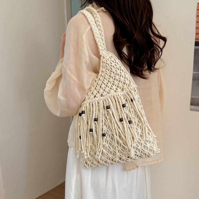 Large-capacity Rope-woven Casual Shoulder Bag Tote Bag