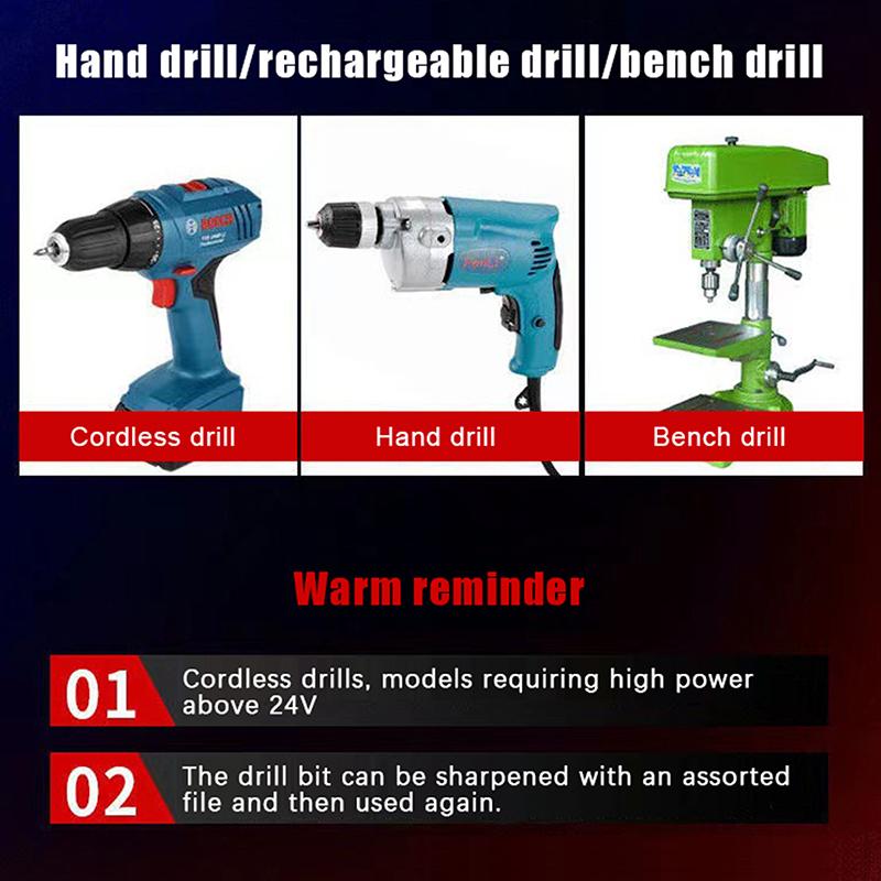 5/8Pcs Electric Drill Bit Drilling Twist Drill Tool 3-10Mm Three Pointed Woodworking Drill Dc Branch Drill Drilling