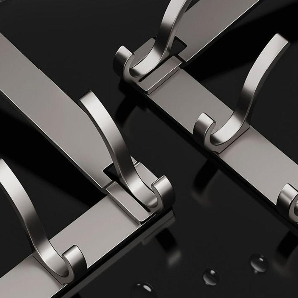 Punch-free 6/7/8 Door Hook Traceless Coat Hook Creativity Door Back Storage Rack