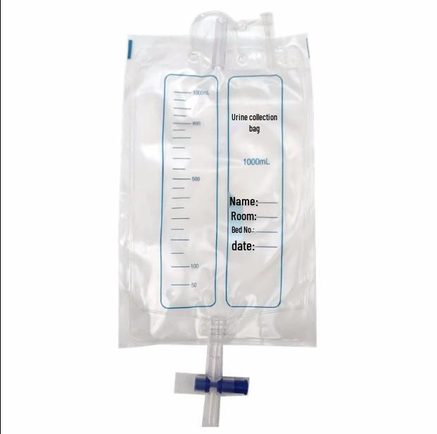 Disposable External Urine Collection Bag: 1000-2000ml Capacity