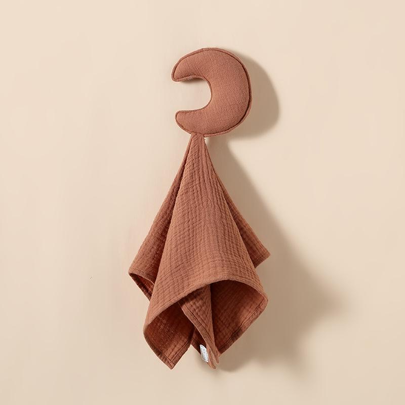 Baby Teething Comforter Puppet: Cotton Star & Moon Sleep Aid
