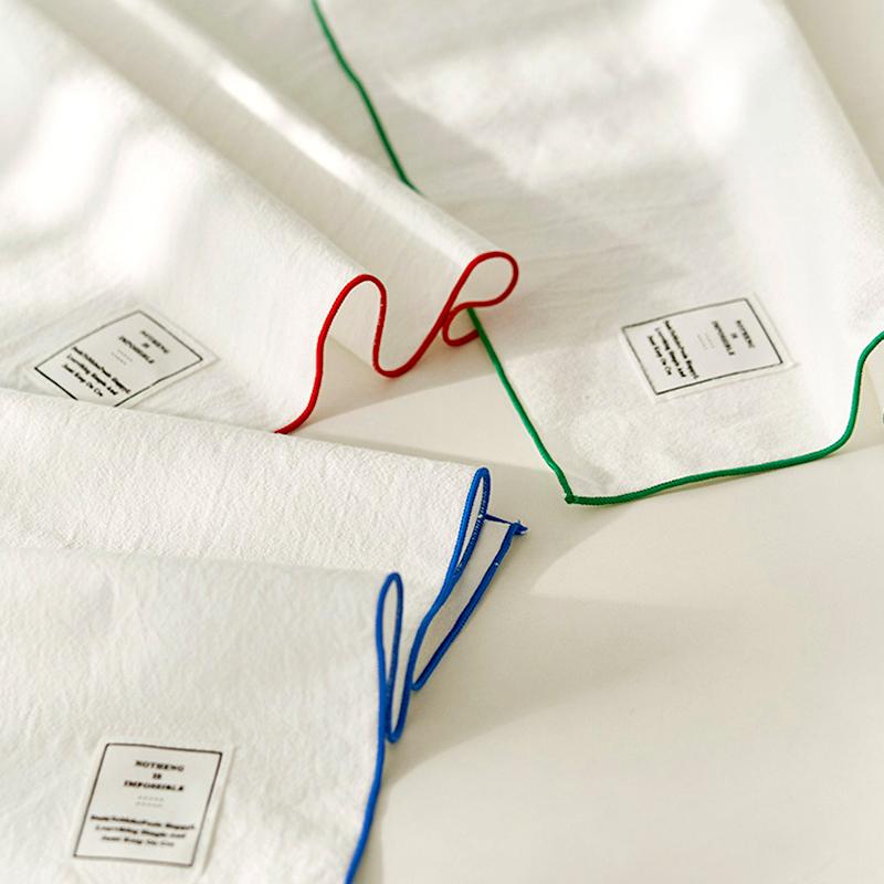 1Pc Cover Cloth Originality Placemat Retro Style Solid Color Rural Style Photography Props Decorative Cloth Cotton