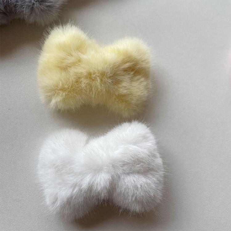 Lovely Hairpin Plush Bowknot Shape Hair Barrettes Girls Braids Bangs Hair Clip