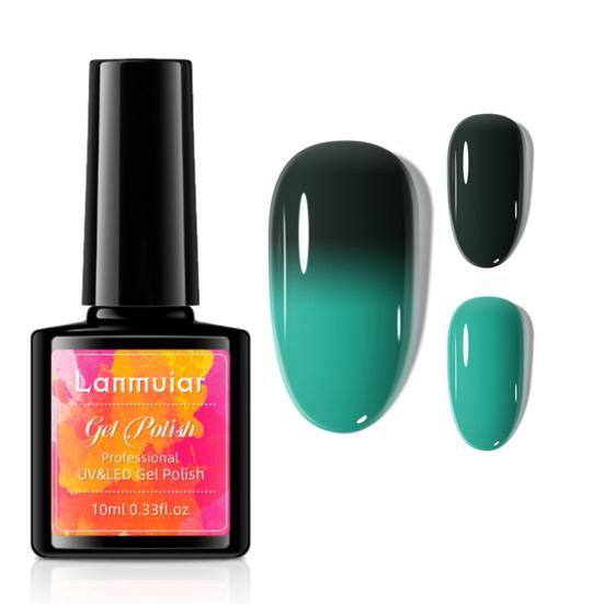 10 ml Schnelltrocknend Sichere Inhaltsstoffe Mehrere Farben Nagellack Temperaturverlaufsänderung Gel-Nagellack Nagelzubehör
