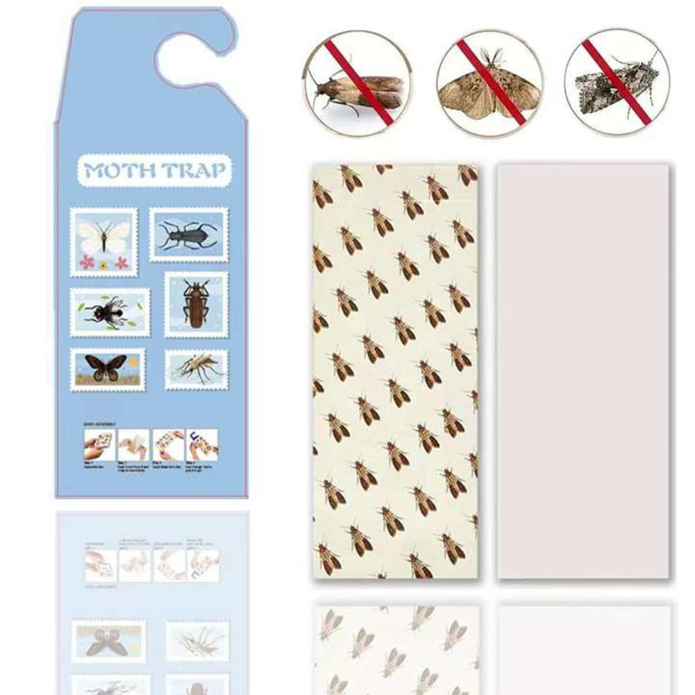 Pasty na moly ve spíži Lepicí pasty na moly z indického jídla do kuchyně (Světle modrá)