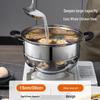 BSITN Stainless Steel Double-Layer Steamer Pot, 30cm