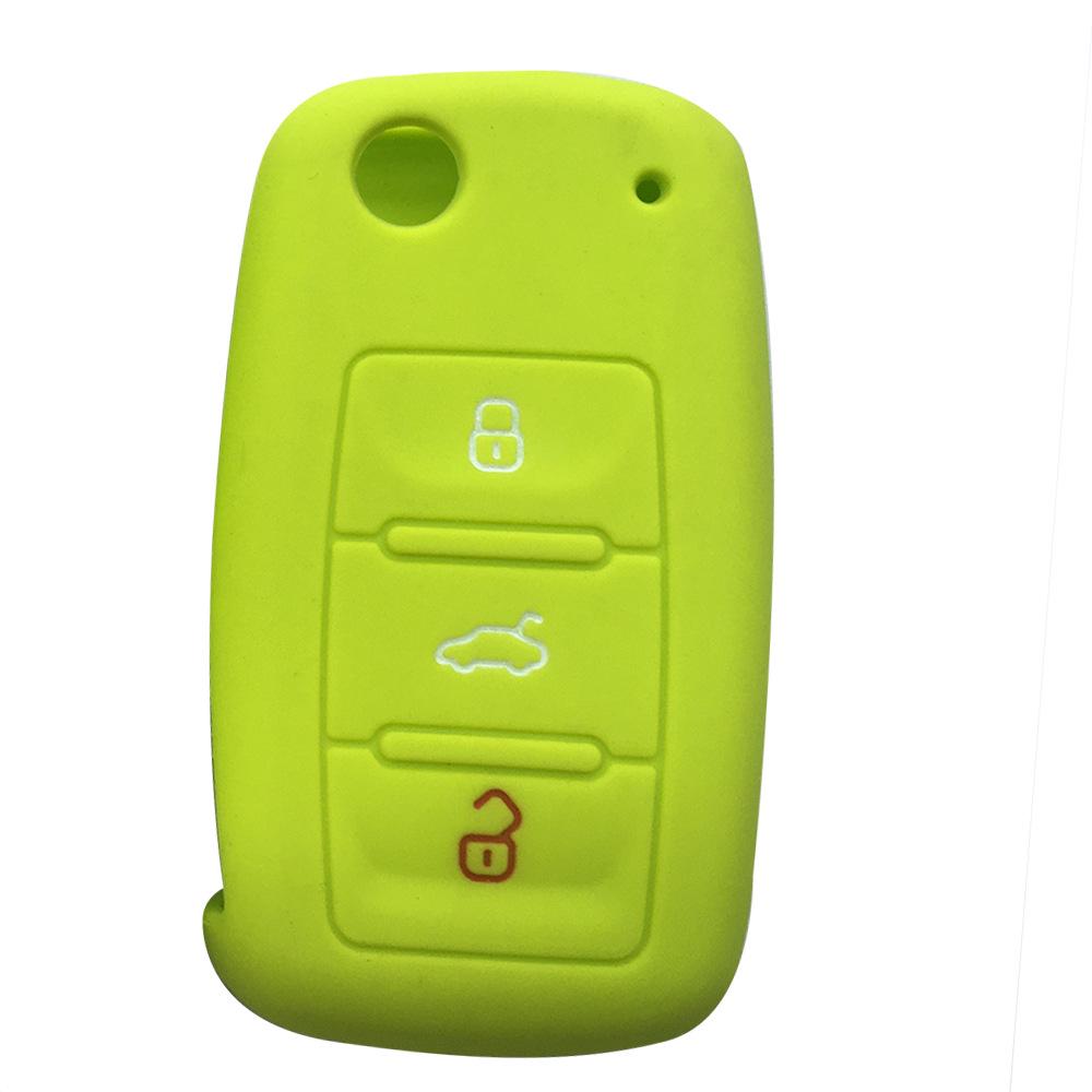 Silikon-Schlüsselhülle für Volkswagen 3-Tasten-Modelle: Bora, Sagitar, Lingyu, CC, Golf, Tiguan, Lavida