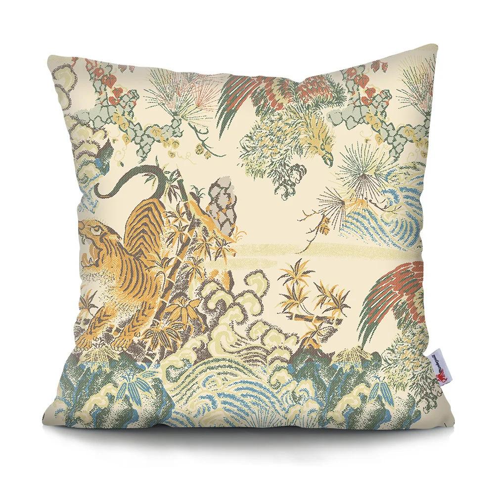 Kissenbezug Schlicht Retro Tigerkopf Kissen Auto Sofa Heimdekoration Kissenbezug Ornament