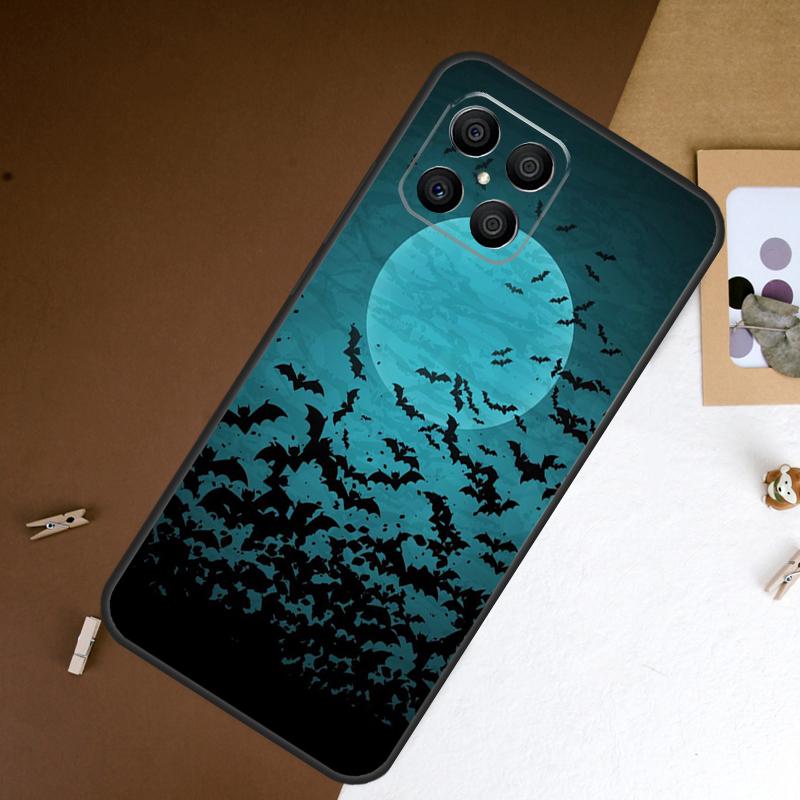 Gothic Horror Bats Full Moon Case For Honor 200 Pro 400 50 70 90 X9a X9b X9c X9d X8b X8c Win Magic 7 Lite 5 6 8 Pro Cover