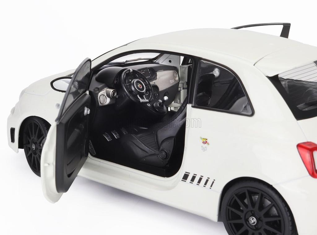 Mini auto FIAT 500 ABARTH SOLIDO FIAT NUOVA 500 ABARTH 595 2022 BÍLÁ ČERNÁ 1811301 1/18 1/18 [Položka]