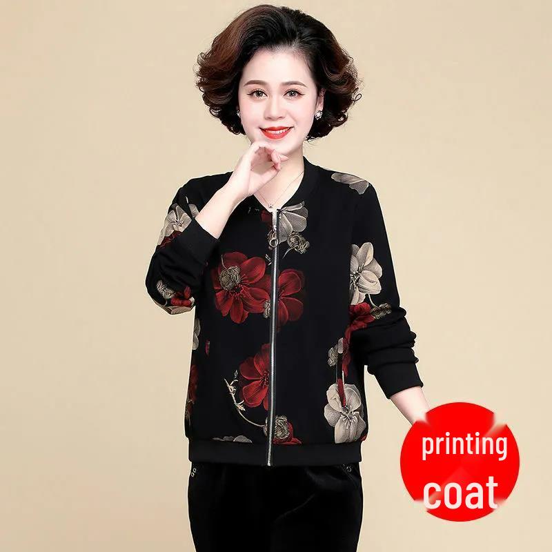 Women's Plus Size Versatile Long-Sleeved Jacket for Spring/Autumn 2025